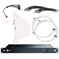 DIVERSITY FIN WHITE WALLMOUNT ANTENNA, COAXIAL CABLING, AND DISTRO9 HDR BUNDLE